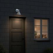 PR Home buitenwandlamp Mini-Tripp, zilverkleurig, IP44, E27