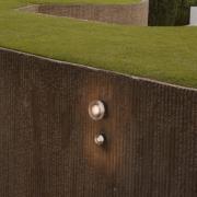 MARSET LED buiten wandlamp ROC MINI, zwart, IP65, TRIAC