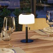 Paulmann LED tafellamp Bartja, zwart, IP44 dimbaar