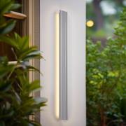 Lucande LED buiten wandlamp Melira, lengte 100 cm, grijs