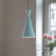 Hanglamp Tom, turquoise, metaal, Ø 19 cm, E27