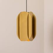 Hanglamp Corner, goudkleurig, hoogte 35 cm, metaal, E27