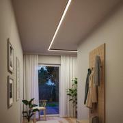 Paulmann LED-lichtlijst Linion, zwart, 90° hoek, 3.000 K