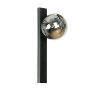 wandlamp Rumba, zwart/rookgrijs, glas/metaal Hoogte 40 cm