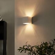 Arcchio LED wandlamp Zuzana, hoekig, wit, 10 cm breed