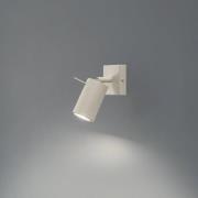 Ring wandspot, beige, projectie 16 cm, staal