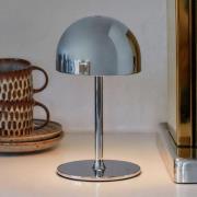 LED tafellamp Tim, chroomkleurig, hoogte 22 cm, IP54