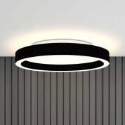 LED plafondlamp Ringlux, zwart, Ø 30 cm, metaal, 2.700 K