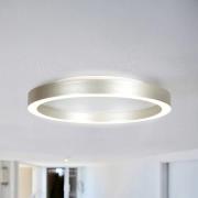 LED plafondlamp Ringlux, staalgrijs, Ø 40 cm, metaal, 2.700 K