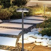 LED sokkellamp Tango donkergrijs Hoogte 50 cm Metaal, grondpen