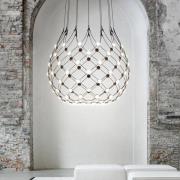 Luceplan Mesh draadloze hanglamp, Ø 100 cm, 2 m, Bluetooth