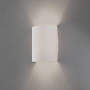 Wandlamp Celine, wit, stof, E27