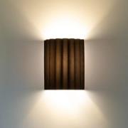 Wandlamp Aria, zwart, microvezel, E27