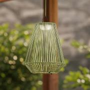 Lindby LED-zonnelamp Austas, groen, Ø 32 cm, USB, IP54