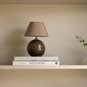 Globen Lighting accu-tafellamp IRIS, bruin, hoogte 23 cm