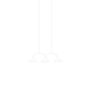 Globen Lighting hanglamp CURVE 3, wit, 3-lamps, 95 cm