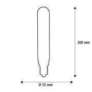 SEGULA LED Elegant Line E27 3W Tube 2.200 K Filament dimbaar