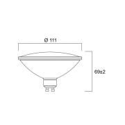 LED lamp RETRO, ES111, GU10 12 W 830 1150 lm dimbaar 25°