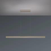 Bopp LED hanglamp Nano 2.0, lengte 140 cm, taupe, metaal