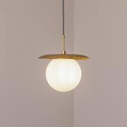 Hanglamp Anemon, goudkleurig, glas, Ø 30 cm, E27