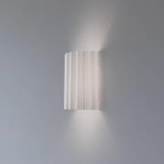 Wandlamp Aria, wit, microvezel, E27