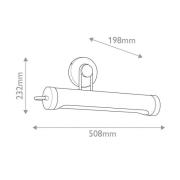 Wandlamp WYNWOOD, brons, breedte 51 cm, metaal, 2 x E27