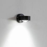 Lindby wandlamp Jyla, zwart, fitting onderaan