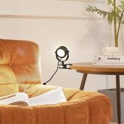 Lindby klemlamp Jyla, matzwart, GX53