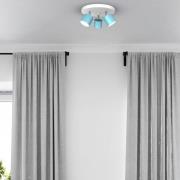 Plafondspot Cloudy 3-lamps Rondell blauw