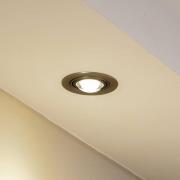 Lindby inbouwlamp Jyla, mat nikkel, Ø 13 cm, GX53