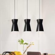 Hanglamp Valecrosia, zwart, 3-lamps