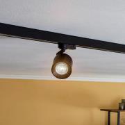 Arcchio railspot Brinja, zwart, Ø 7 cm, 3-fasen