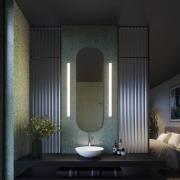 WEVER & DUCRÉ LED wandlamp Mirba 3.0 zwart/wit 91 cm IP44