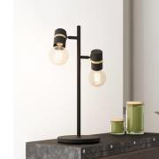 Lurone tafellamp, zwart, 2-lamps