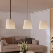 Febres hanglamp, zwart/wit, 3-lamps.