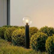 Lindby sokkellamp Dangan, helder, hoogte 60 cm, glas, metaal