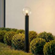 Lindby tuinpadverlichting Dangan, zwart/helder, hoogte 90 cm, glas