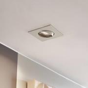 PRIOS inbouwlamp Fibur, beige, 9 cm, GU10, 10 stuks