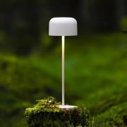 LED tafellamp Lille, hoogte 36 cm, wit, IP54, USB