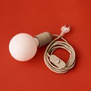 HAY E27-fitting COMMON, beton grijs, stekkersnoer 240 cm