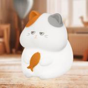 LED tafellamp Gerd, wit, hoogte 12 cm, siliconen