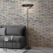 LED vloerlamp Mykty, zwart, hoogte 170 cm, metaal 2-lamps. CCT