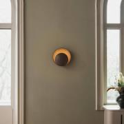 Globen Lighting wandlamp ORBIT, bruin, Ø 30 cm, stekker