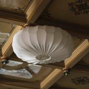 Globen Lighting plafonlamp BLADVERK, wit, Ø 50 cm, textiel