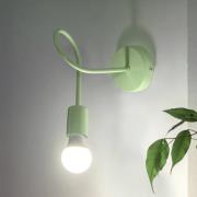 wandlamp Oxford, groen, metaal, 1-lamp, E27