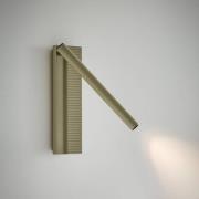 Bover LED wandlamp Arid A/02 olijfgroen, aluminium, 2.700 K