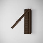 Bover LED wandlamp Arid A/03 bruin, aluminium, 2.700 K