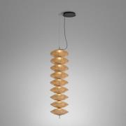 Bover LED hanglamp Yuyun S/9L, dimbaar 0-10V, beige