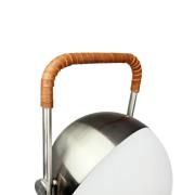 Dyberg Larsen LED-tafellamp op batterijen Mova, bruin, IP44