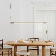 GEJST hanglamp Radent, staalgrijs, lengte 138 cm, G13 LED